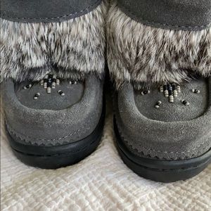 Gray Manitobah Kids Mukluks